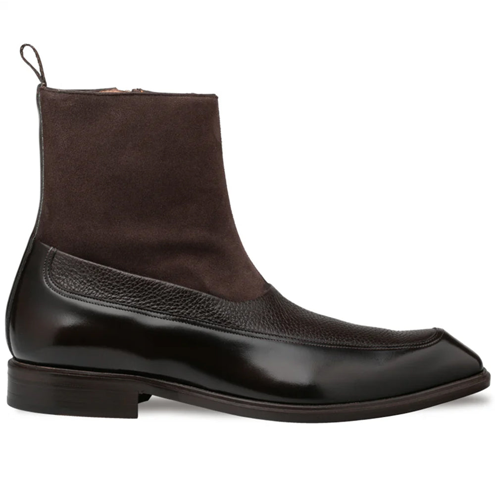 Mezlan Calf / Suede Dress Boot Brown