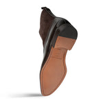 Mezlan Calf / Suede Dress Boot Brown