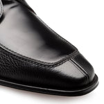 Mezlan Textured Hi-Shine Calf Monk Demiboot Black