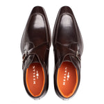 Mezlan Textured Hi-Shine Calf Monk Demiboot Brown