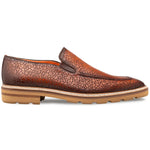 Mezlan Laser-Print Rugged Loafer Dark Cognac
