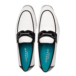 Mezlan Salva Woven Slip On White / Black (21503)