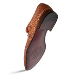 Mezlan Soria Laser-Print Monk Strap Camel (21554)