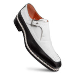 Mezlan Cadena Two-Toned Monk Strap Black / White (21590)