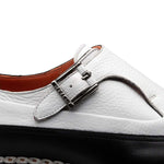 Mezlan Cadena Two-Toned Monk Strap Black / White (21590)