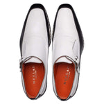 Mezlan Cadena Two-Toned Monk Strap Black / White (21590)