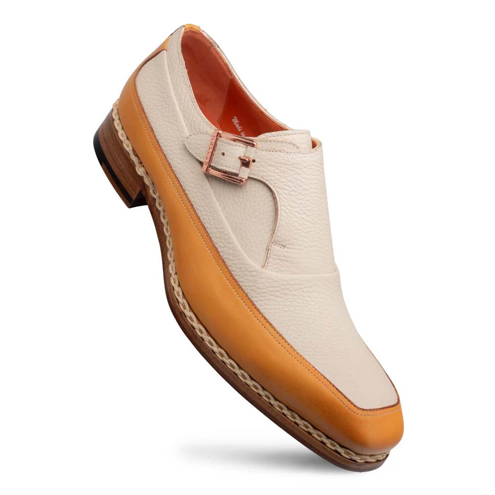 Mezlan Cadena Two-Toned Monk Strap Camel / Bone (21590