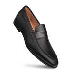 Mezlan Calfskin Penny Loafer Black (E21628)