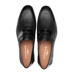Mezlan Calfskin Penny Loafer Black (E21628)
