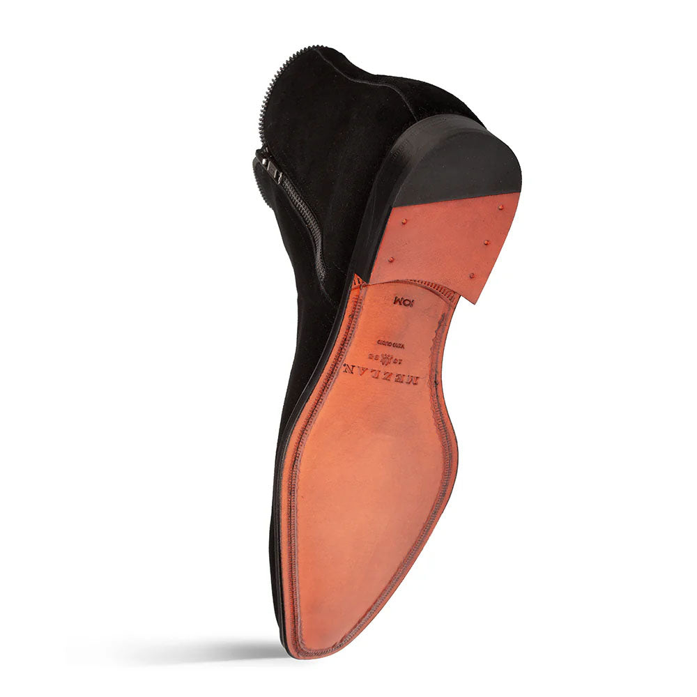 Mezlan Moretti Suede Zip Boot Black (21686)