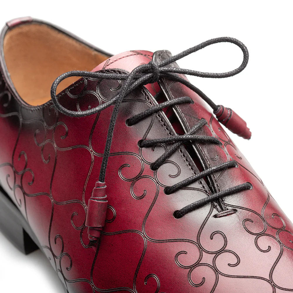 Mezlan Tribeca Laser Print Oxford Burgundy (21691)