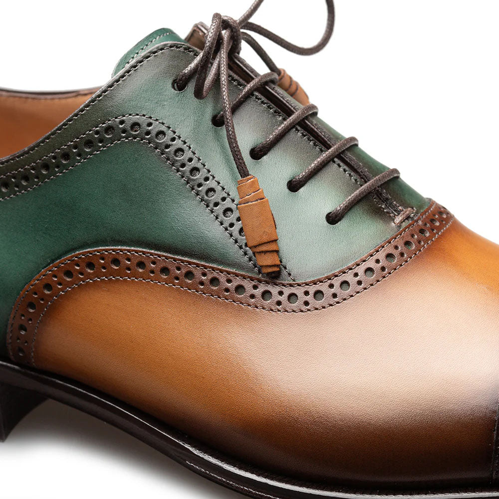 Mezlan Galante Tri-Tone Cap Toe Oxford Brown / Multi (21693)