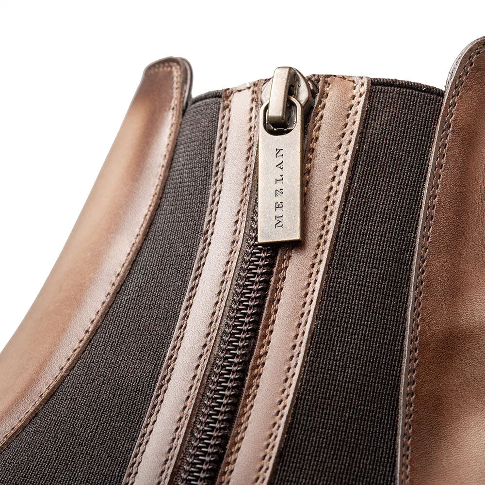 Mezlan Patina Calf Chelsea Boot Taupe (S21694)