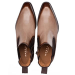 Mezlan Patina Calf Chelsea Boot Taupe (S21694)