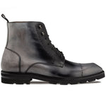 Mezlan Cap Toe Rugged Boot Grey / Black