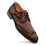 Mezlan Benante Suede Wing Tip Derby Brown (21715)