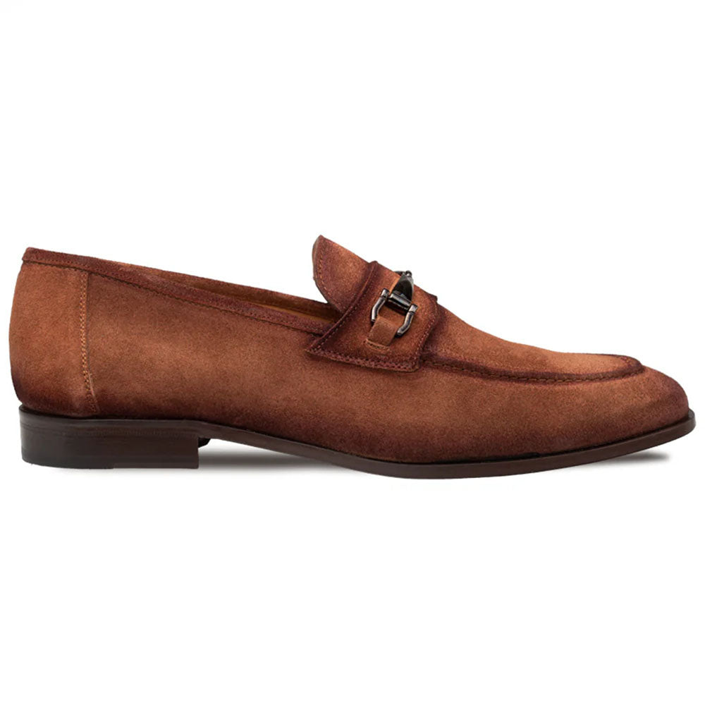 Mezlan Bracco Suede Ornament Loafer Tan