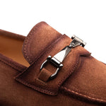 Mezlan Bracco Suede Ornament Loafer Tan (21735)