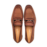 Mezlan Bracco Suede Ornament Loafer Tan (21735)