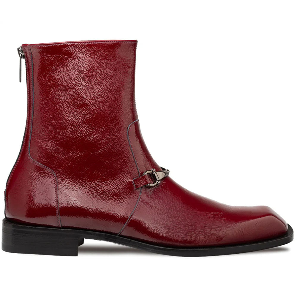 Mezlan Buscemi Hi-Shine Ornament Boot Burgundy