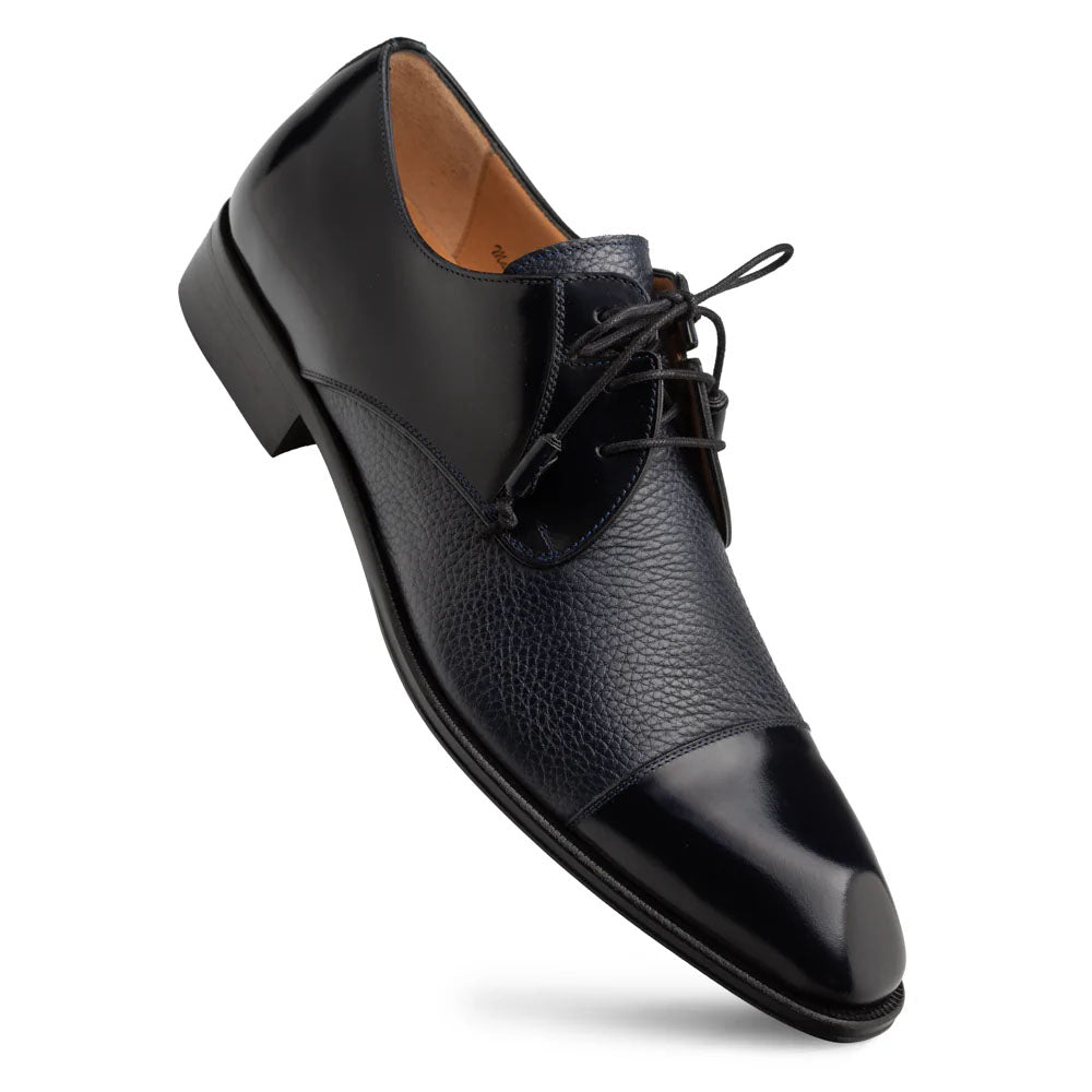 Mezlan Capello Hi-Shine Calf Derby Blue (21744)