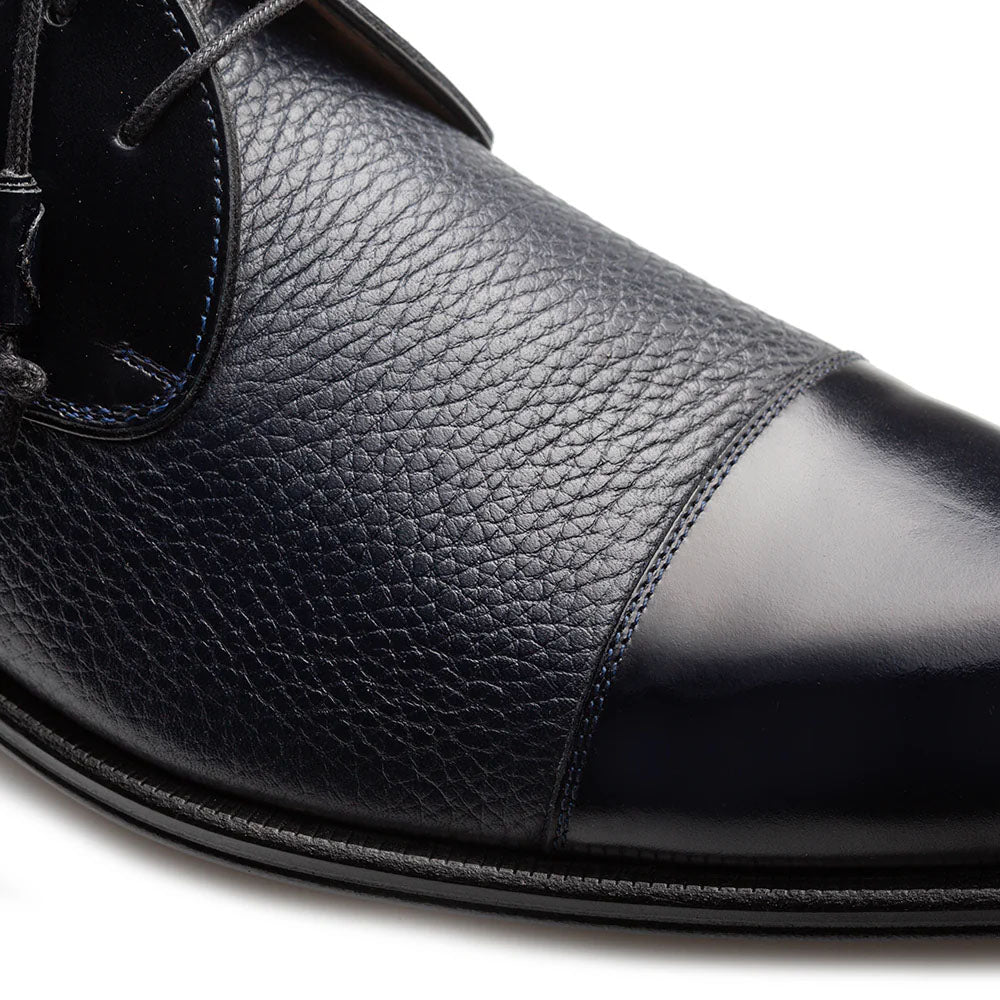 Mezlan Capello Hi-Shine Calf Derby Blue (21744)