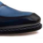 Mezlan Bowery Calf & Deer Derby Navy / Multi (21746)