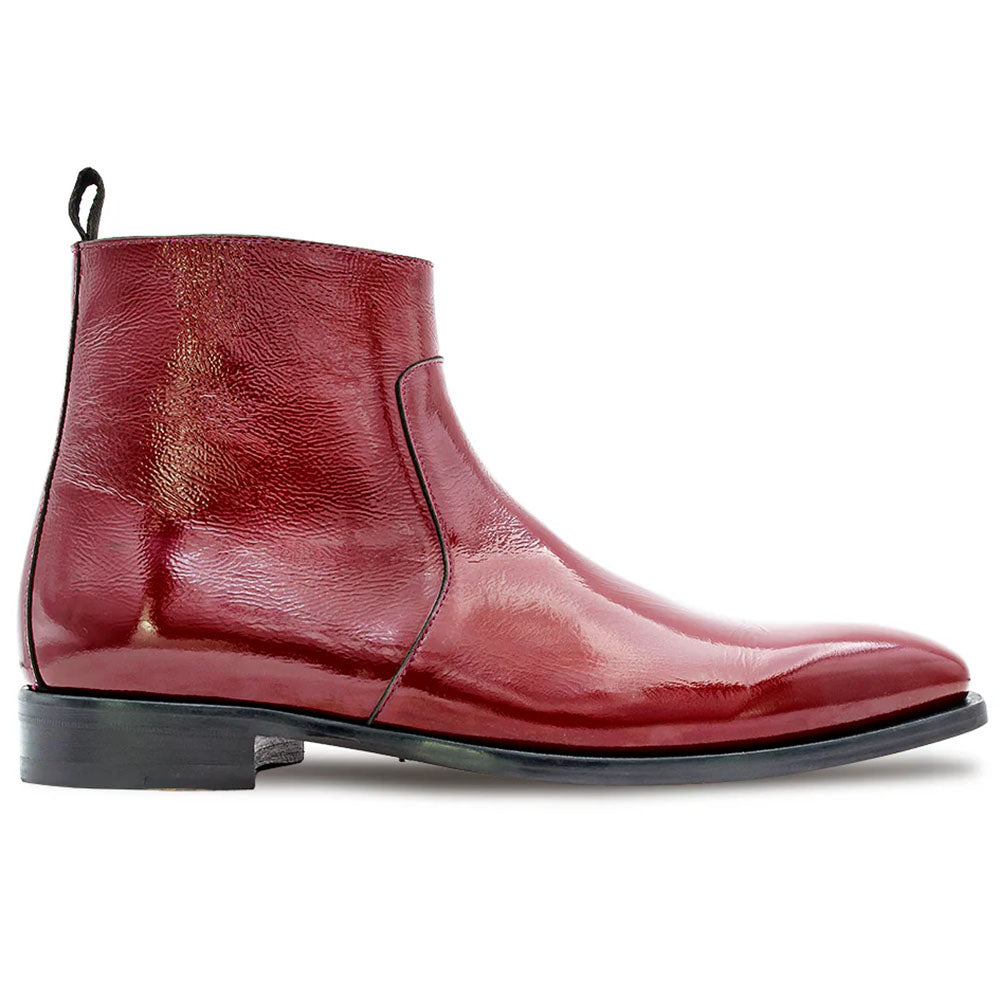 Mezlan Textured Hi-Shine Calf Boot Burgundy (S21805)