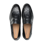 Mezlan Crocodile Driving Shoes Black (RX4874-C)