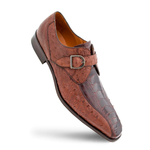 Mezlan Ostrich Monk Strap Brown (4905-PS)