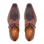 Mezlan Ostrich Monk Strap Brown (4905-PS)