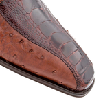 Mezlan Ostrich Monk Strap Brown (4905-PS)