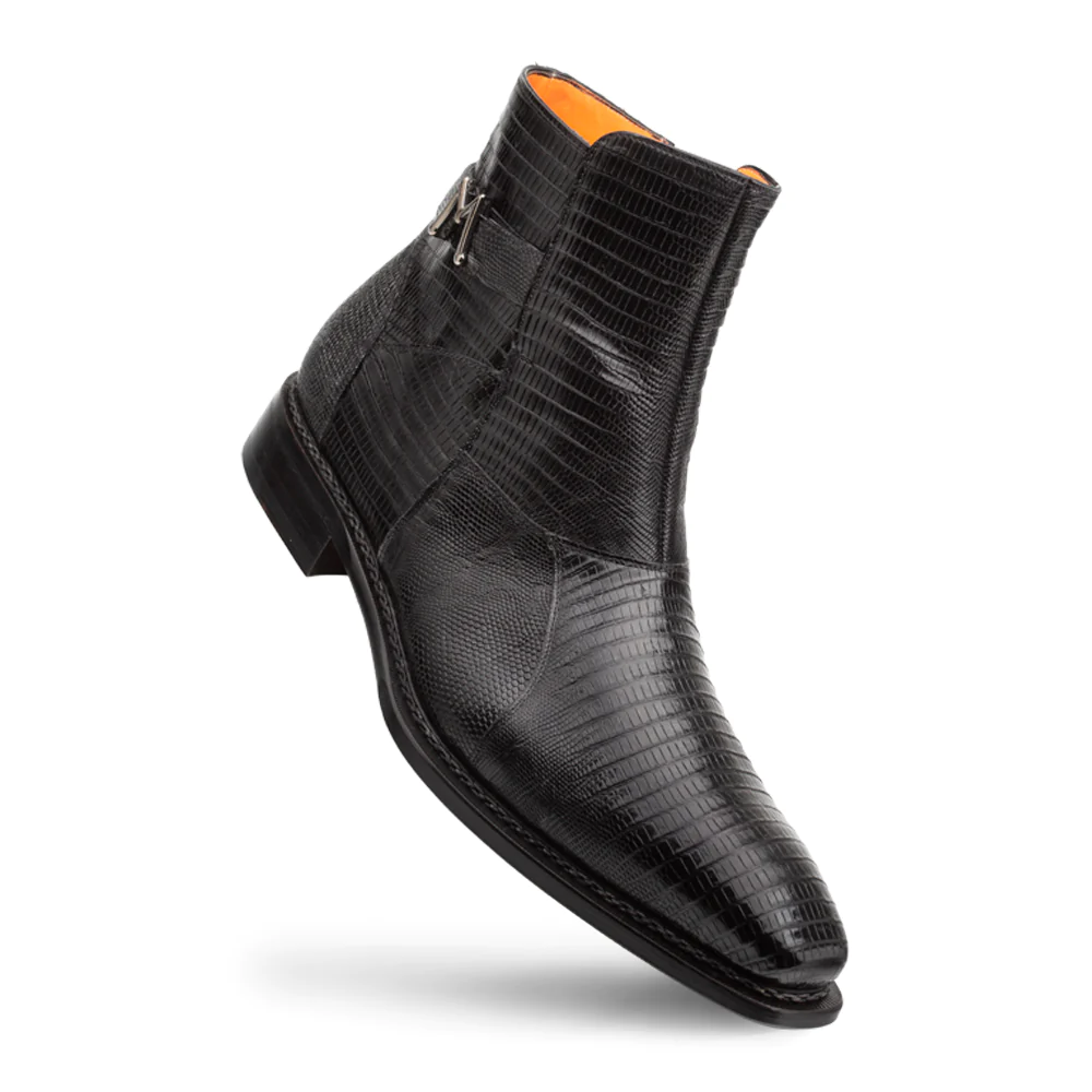Mezlan Peninsula Lizard Emblem Boot Black (4963-L)