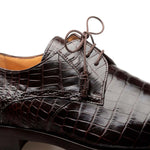 Mezlan Plain Toe Alligator Lace-Up Brown (EX4967-J)