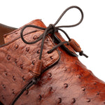 Mezlan Plain Toe Ostrich Lace Up Brandy (SX50018-S)