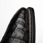 Mezlan Giovane Fuscus Crocodile Cap Toe Derby Black (50032-F)