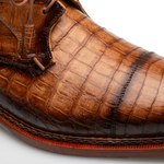 Mezlan Giovane Fuscus Crocodile Cap Toe Derby Camel (50032-F)