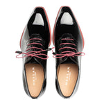 Mezlan Asymmetrical Hi-Shine / Crocodile Oxfords Black (EX4967-J)