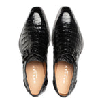 Mezlan Gigolo Crocodile Monk Strap Black (50056-F)