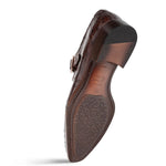 Mezlan Gigolo Crocodile Monk Strap Brown (50056-F)