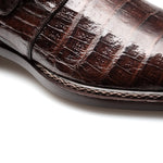 Mezlan Gigolo Crocodile Monk Strap Brown (50056-F)
