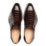 Mezlan Gigolo Crocodile Monk Strap Brown (50056-F)