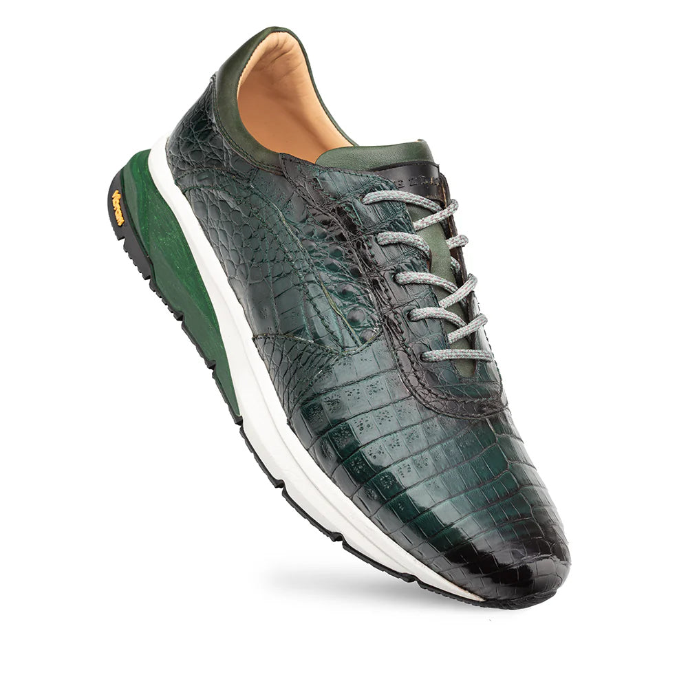 Mezlan Quevedo Crocodile Sneaker Forest / Green (50063-F)