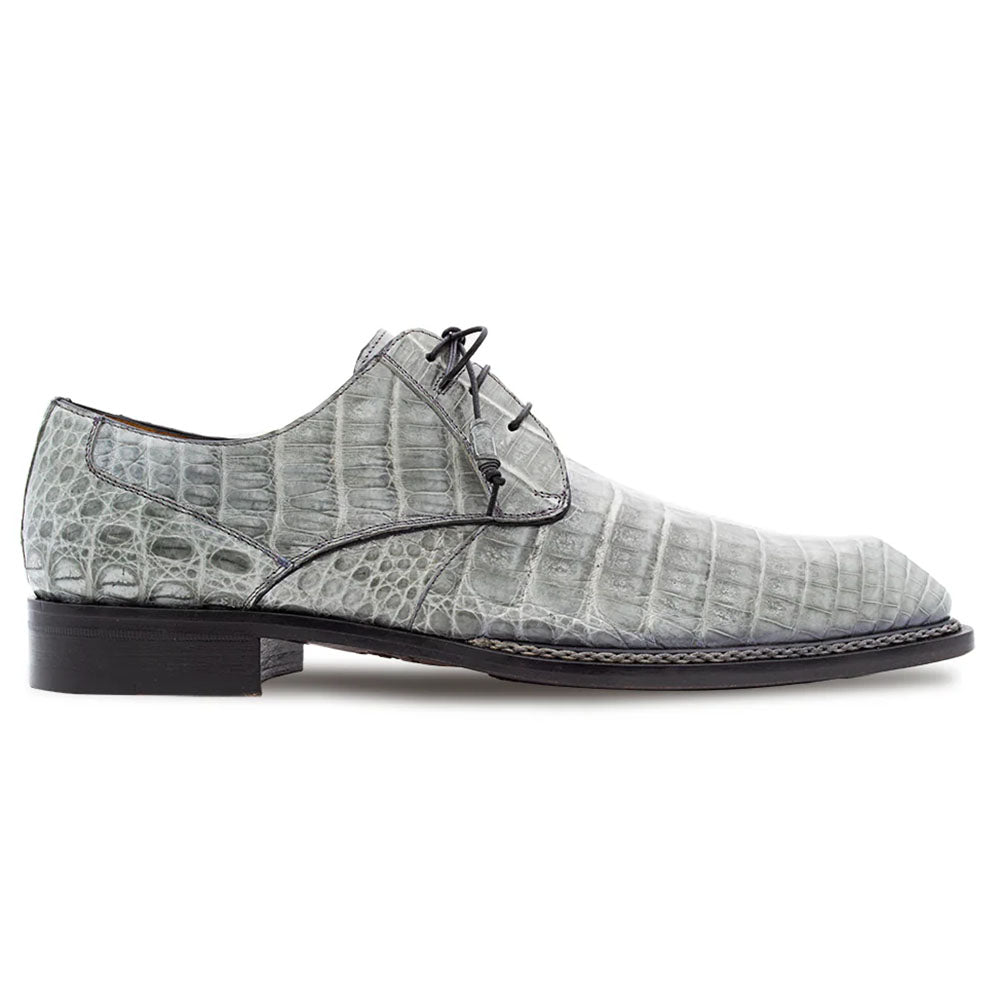 Mezlan Cratos Crocodile Derby Pearl Grey (50070-F)