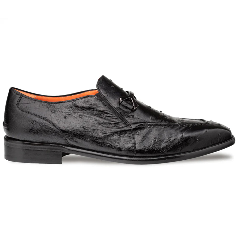 Mezlan Ostrich Ornament Loafer Black (SX50096-S)