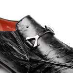 Mezlan Ostrich Ornament Loafer Black (SX50096-S)