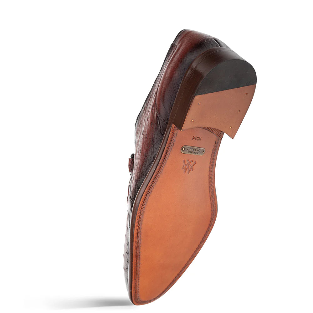 Mezlan Ostrich Ornament Loafer Tabacco (SX50096-S)