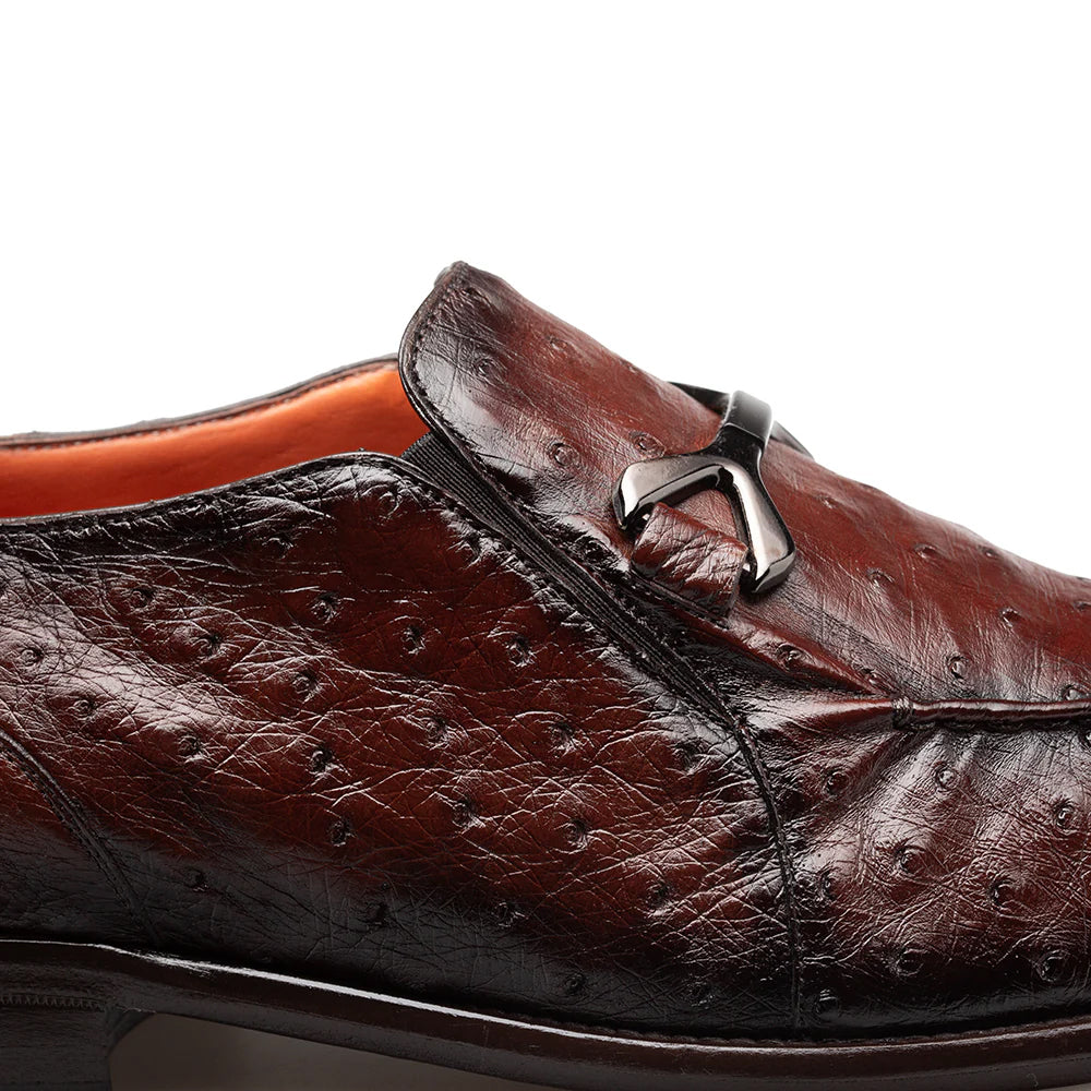 Mezlan Ostrich Ornament Loafer Tabacco (SX50096-S)