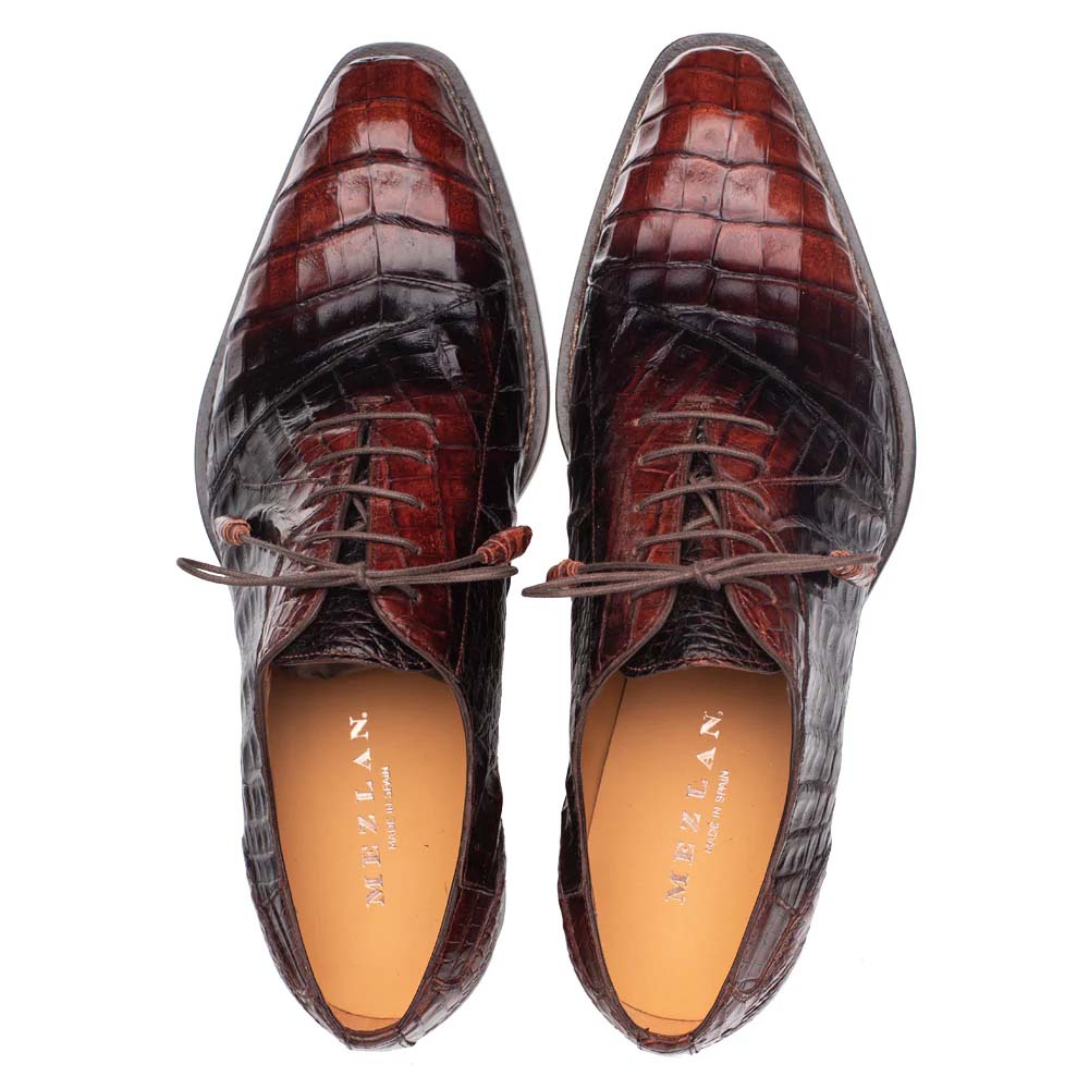 Mezlan Pueblo Crocodile Oxford Sport / Chocolate (50115-F