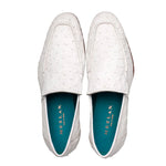 Mezlan Menor Ostrich Slip On White (50120-S)